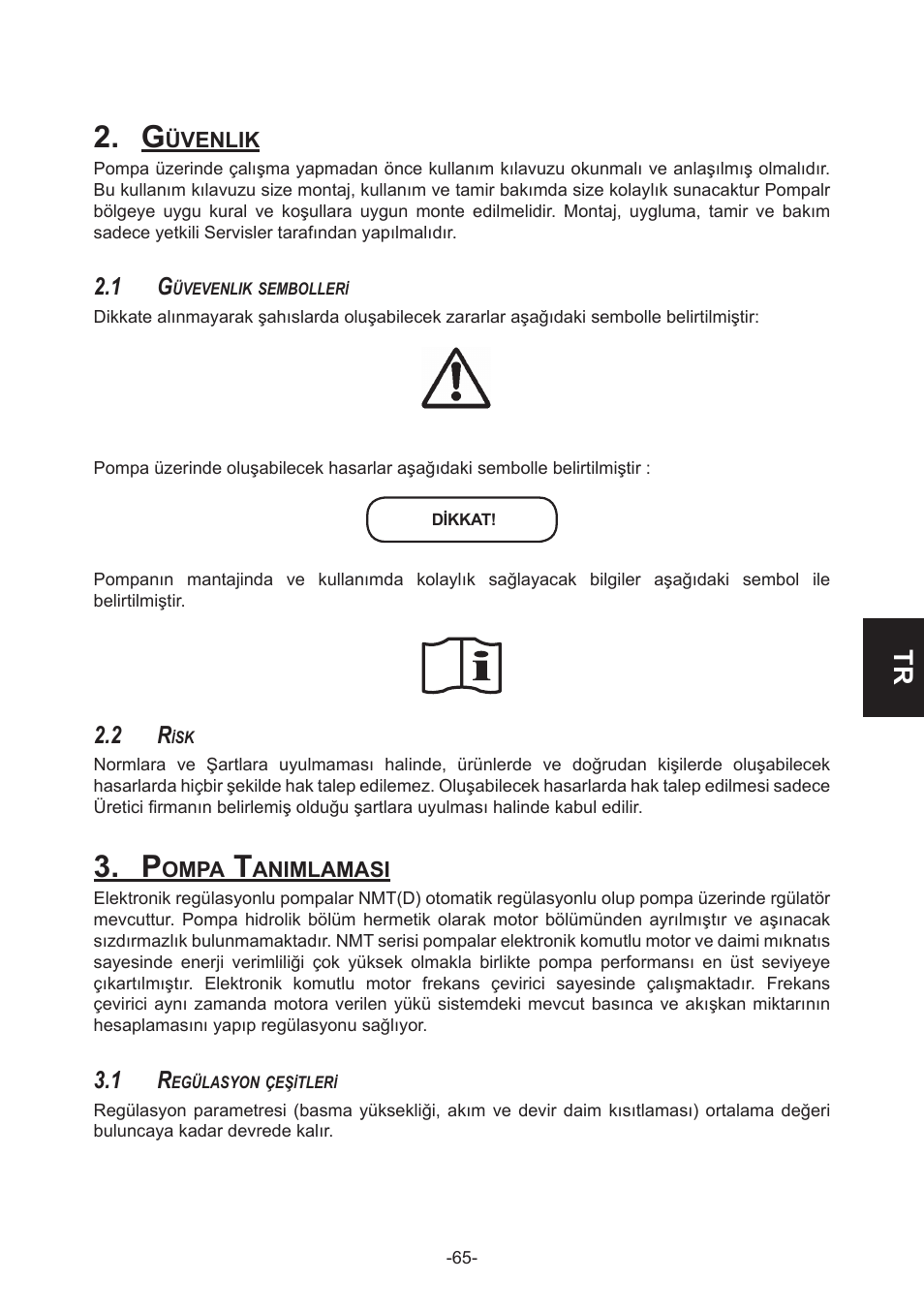 IMP Pumps NMT(D) 40-100 & NMT SAN flanges User Manual | Page 65 / 80