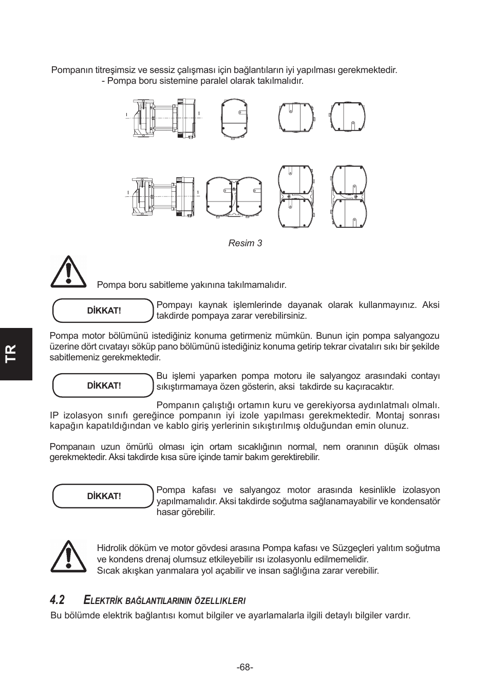 IMP Pumps NMT(D) 40-100 & NMT SAN flanges User Manual | Page 68 / 80