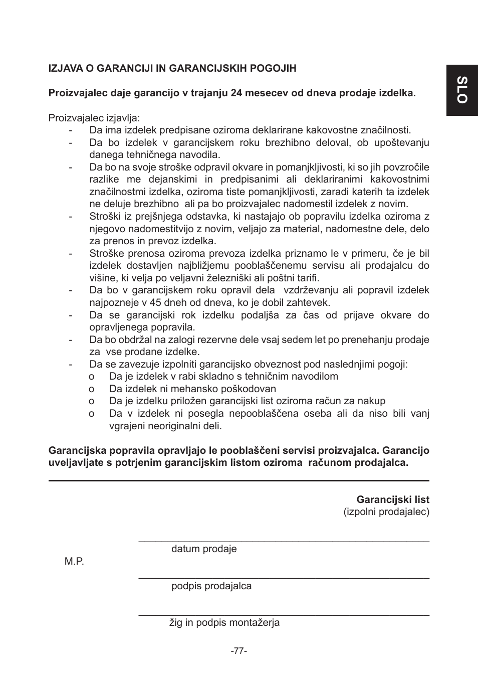 IMP Pumps NMT(D) 40-100 & NMT SAN flanges User Manual | Page 77 / 80