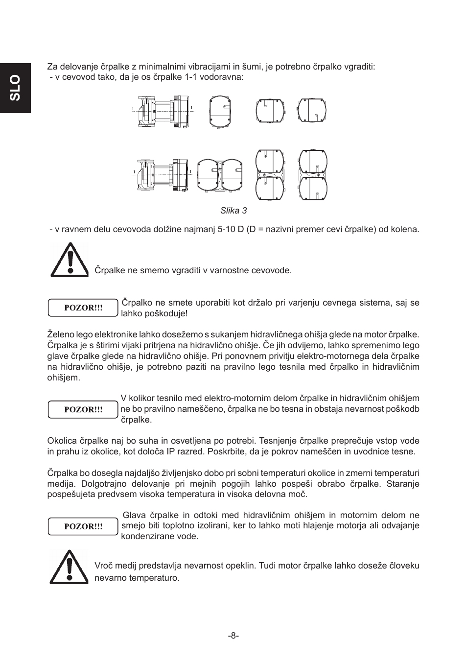 IMP Pumps NMT(D) 40-100 & NMT SAN flanges User Manual | Page 8 / 80