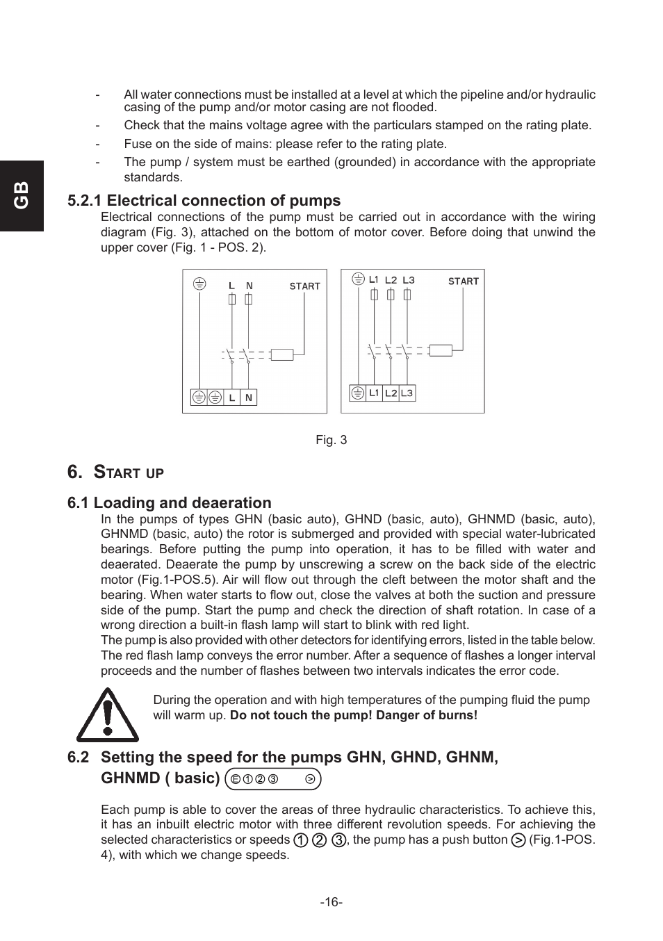 IMP Pumps GHN(M)(D)basic(auto) & SANbasic 40-100 flanges User Manual | Page 16 / 104