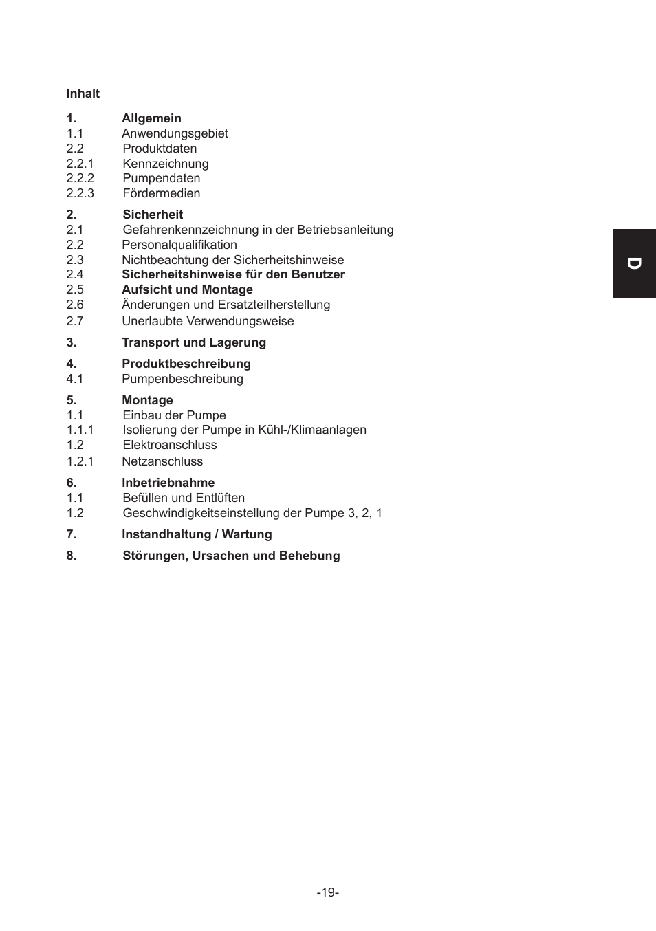 IMP Pumps GHN(M)(D)basic(auto) & SANbasic 40-100 flanges User Manual | Page 19 / 104