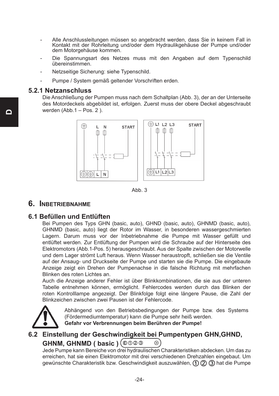 IMP Pumps GHN(M)(D)basic(auto) & SANbasic 40-100 flanges User Manual | Page 24 / 104