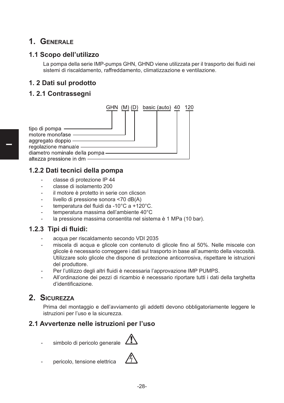I1. g | IMP Pumps GHN(M)(D)basic(auto) & SANbasic 40-100 flanges User Manual | Page 28 / 104