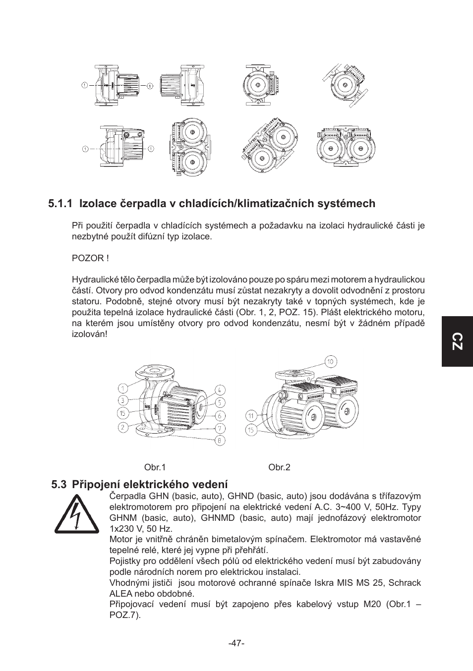 IMP Pumps GHN(M)(D)basic(auto) & SANbasic 40-100 flanges User Manual | Page 47 / 104