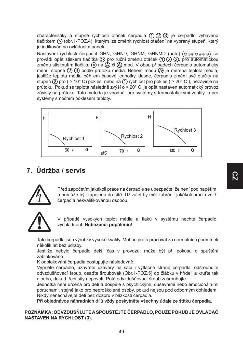 Údržba / servis | IMP Pumps GHN(M)(D)basic(auto) & SANbasic 40-100 flanges User Manual | Page 49 / 104