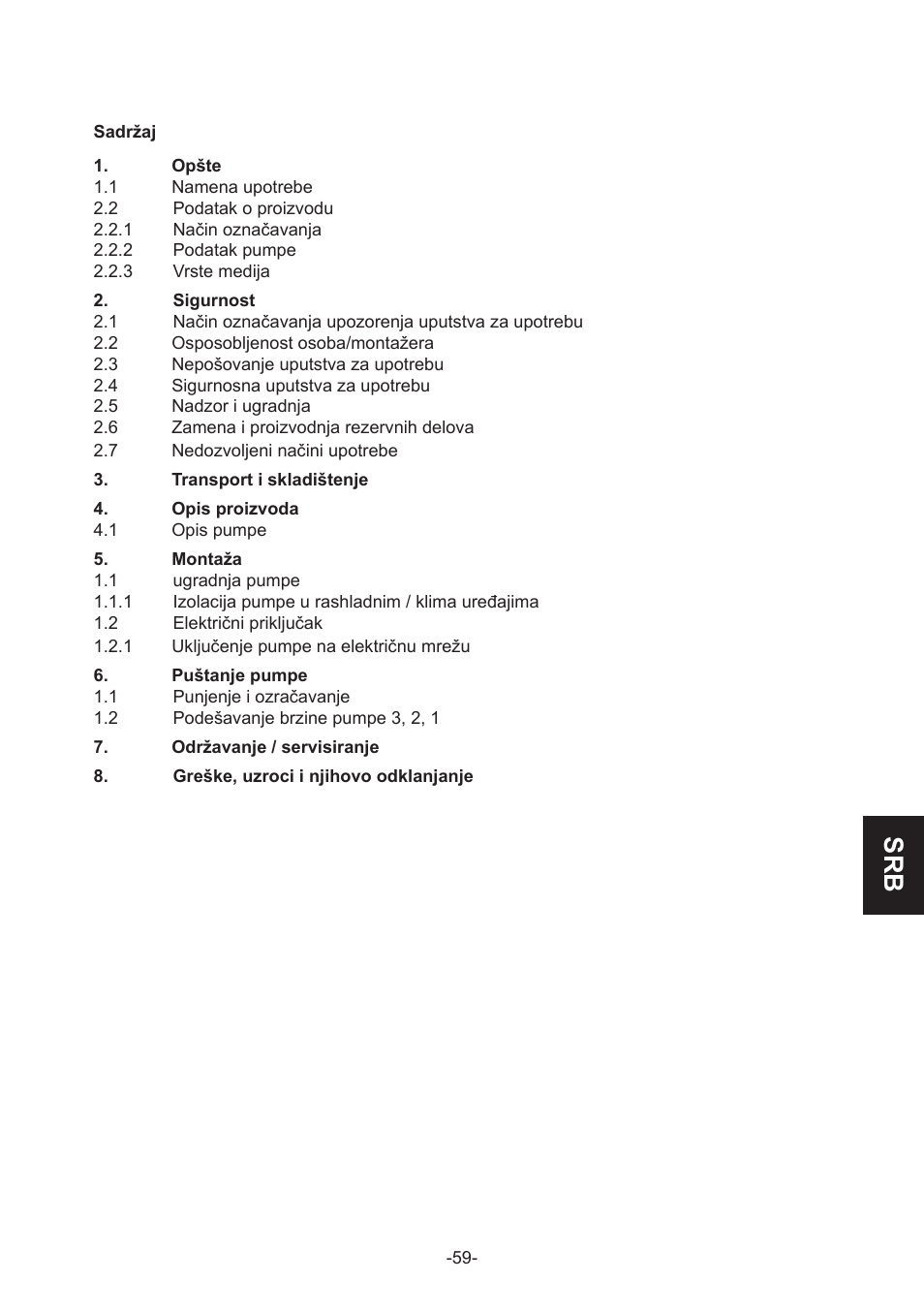 IMP Pumps GHN(M)(D)basic(auto) & SANbasic 40-100 flanges User Manual | Page 59 / 104
