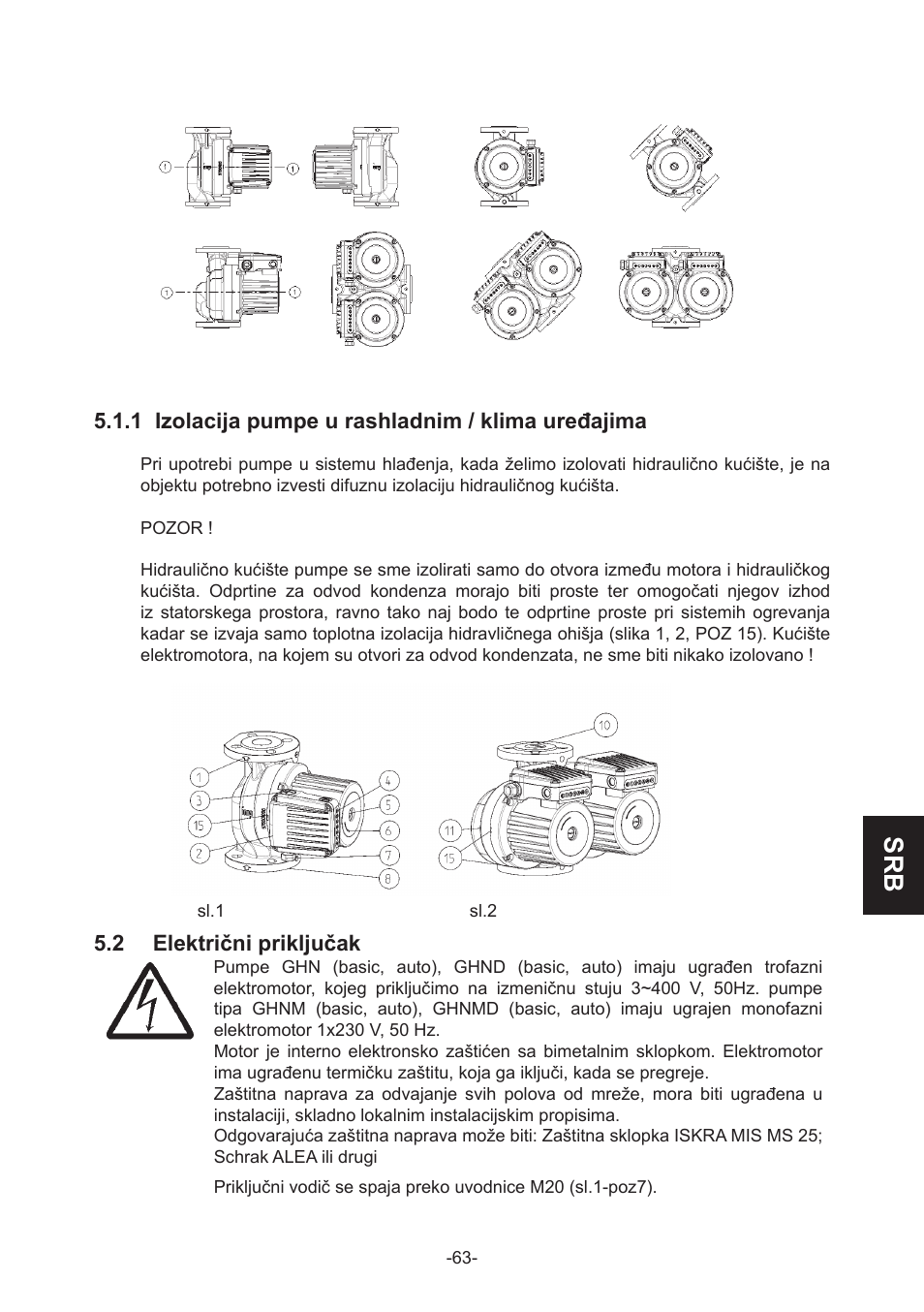 IMP Pumps GHN(M)(D)basic(auto) & SANbasic 40-100 flanges User Manual | Page 63 / 104