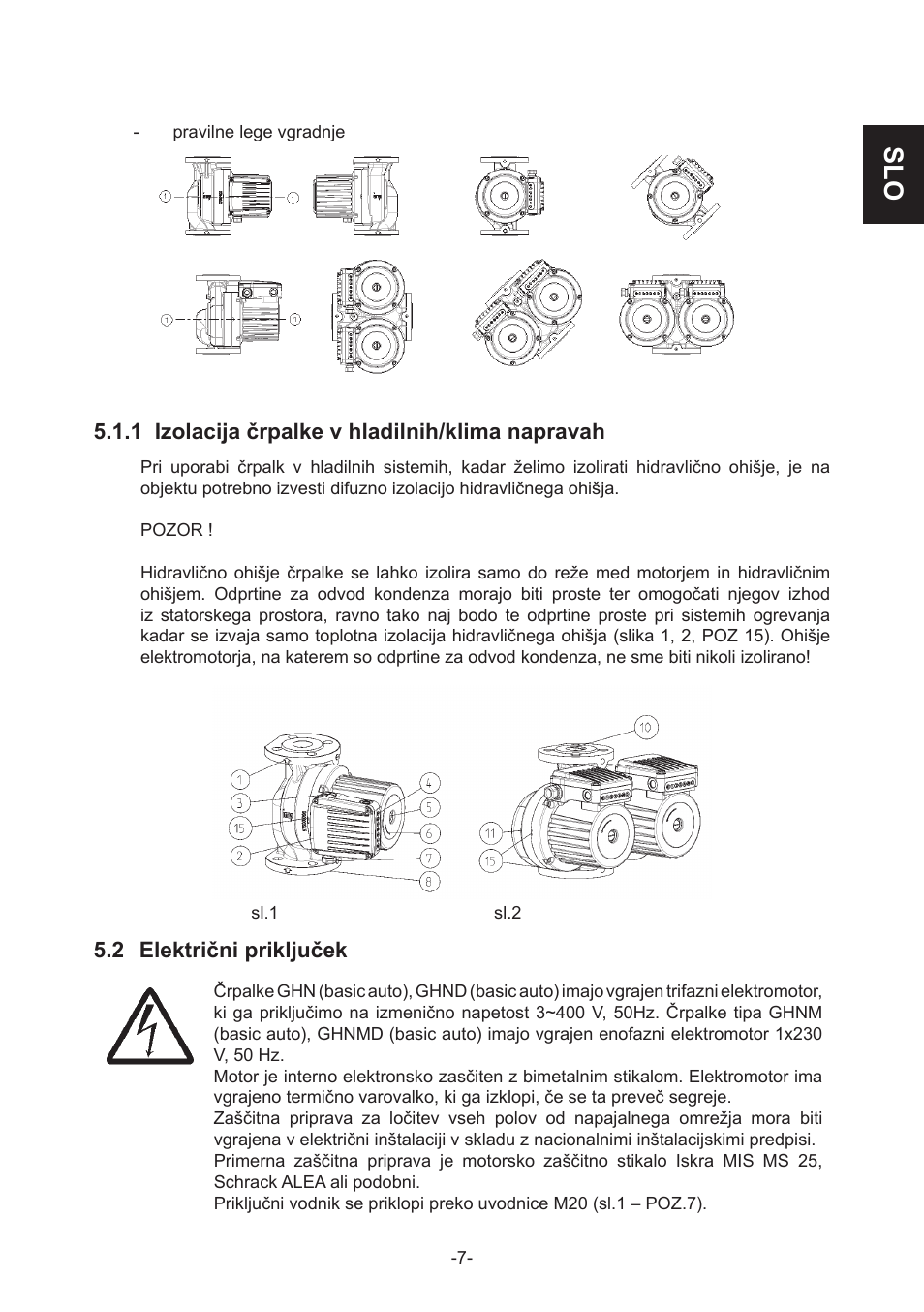 IMP Pumps GHN(M)(D)basic(auto) & SANbasic 40-100 flanges User Manual | Page 7 / 104