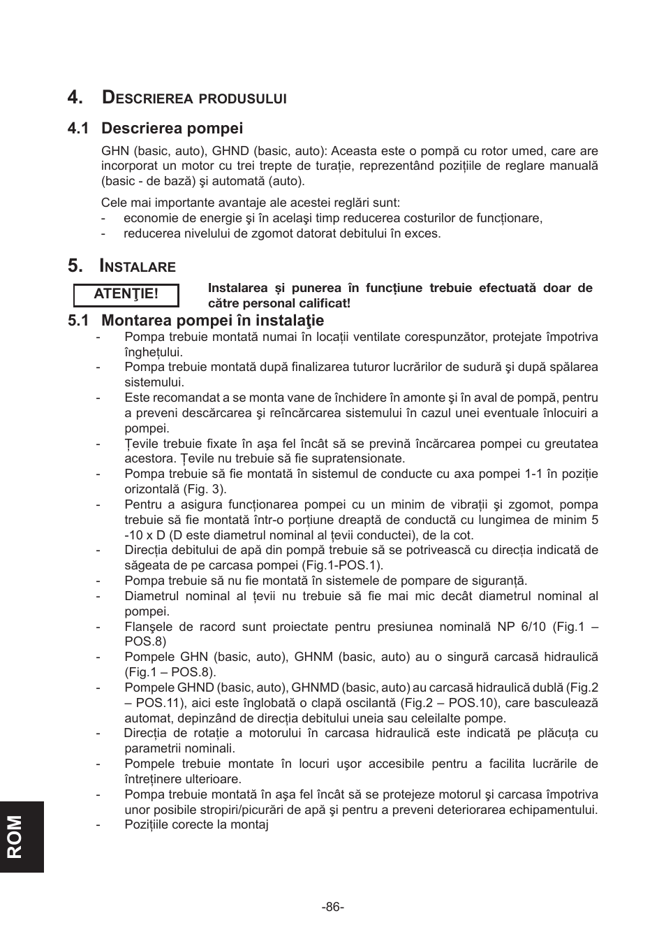 Rom 4. d | IMP Pumps GHN(M)(D)basic(auto) & SANbasic 40-100 flanges User Manual | Page 86 / 104