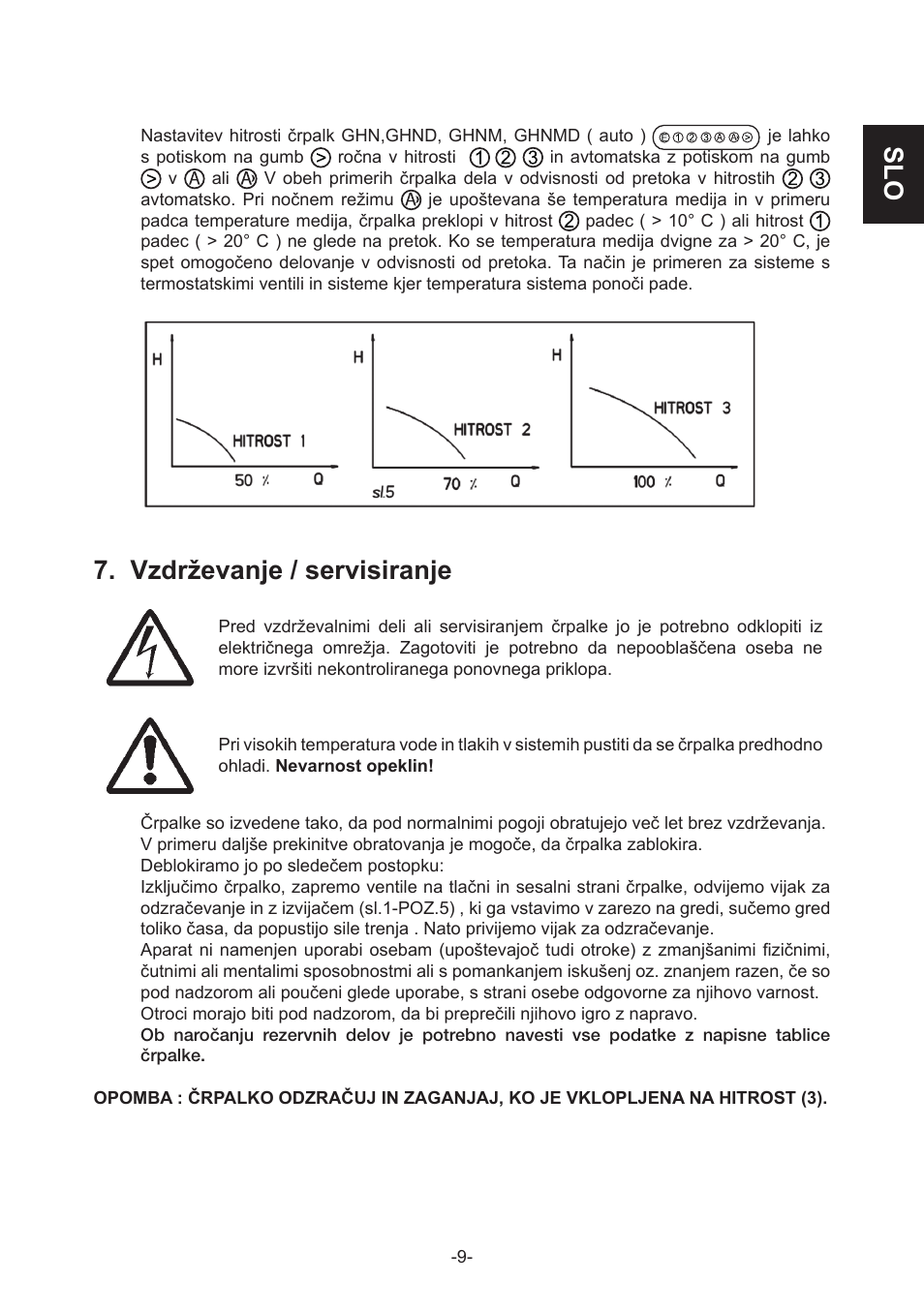 Vzdrževanje / servisiranje | IMP Pumps GHN(M)(D)basic(auto) & SANbasic 40-100 flanges User Manual | Page 9 / 104