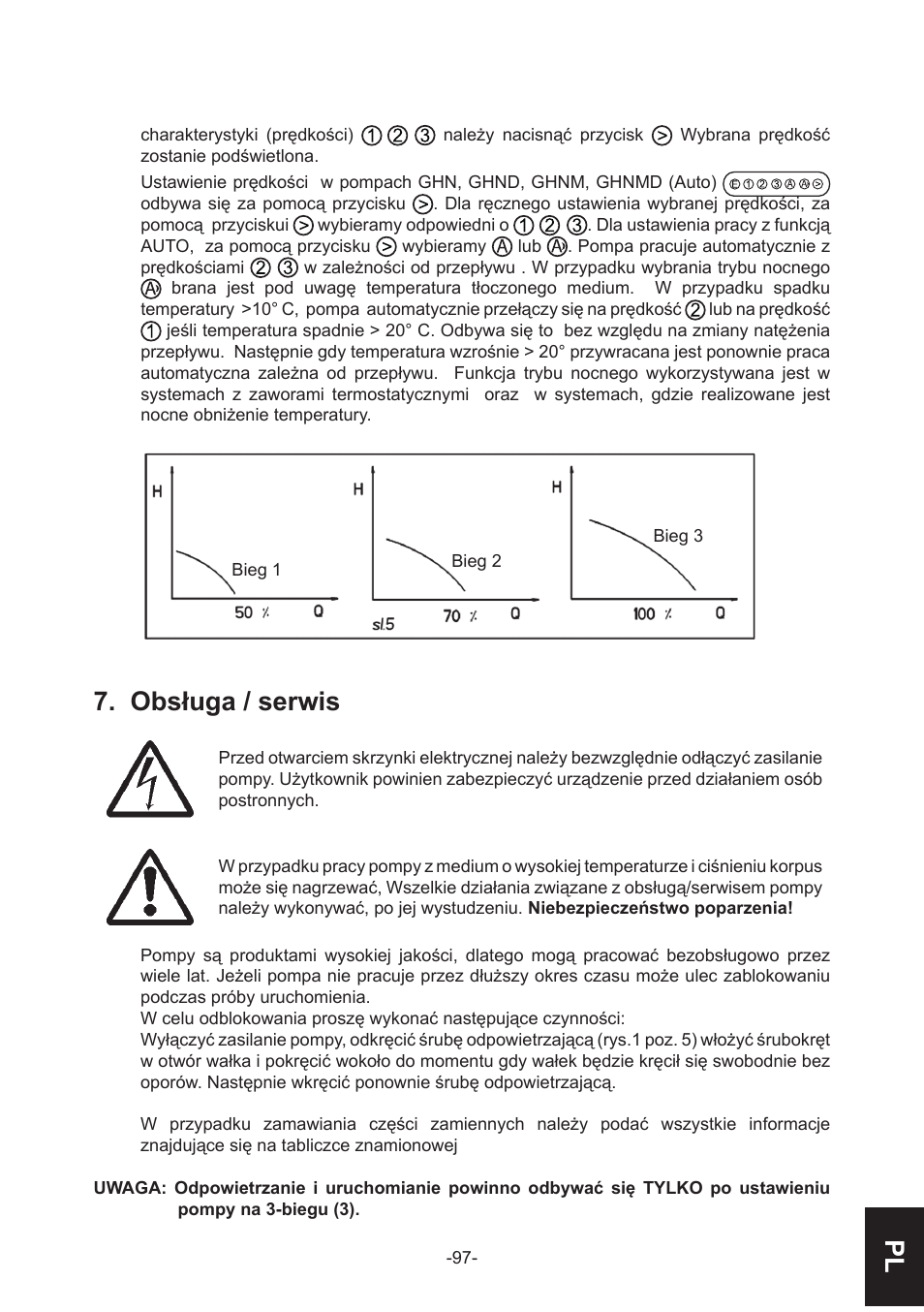 Obsługa / serwis | IMP Pumps GHN(M)(D)basic(auto) & SANbasic 40-100 flanges User Manual | Page 97 / 104