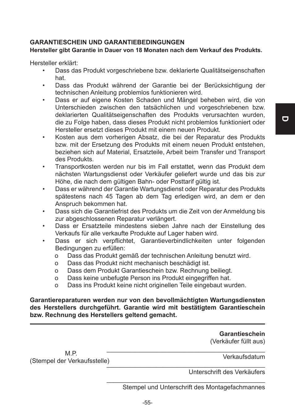 IMP Pumps CL, CLD, CB User Manual | Page 55 / 56