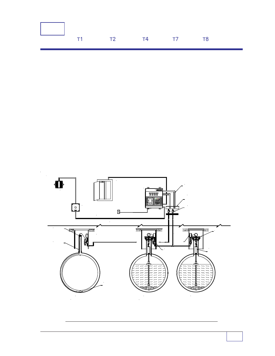 4console mounting, Console location, Figure 4-1. typical tank sentinel ust installation | Franklin Fueling Systems Tank Sentinel (TS-1001, 2001, 504, 508 & 750) Installation User Manual | Page 28 / 98
