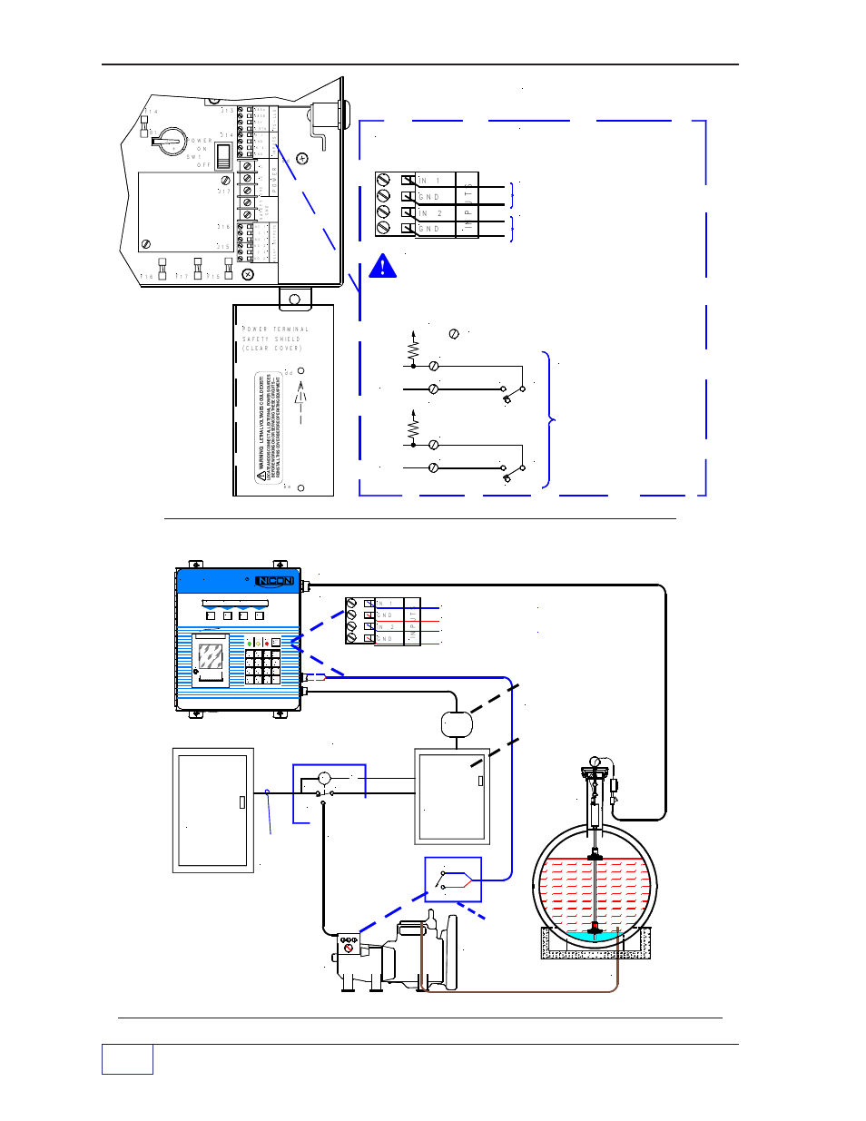 Page 7 - 20 tank sentinel, Installation guide, Enlarged view of terminal strip # j14 | Franklin Fueling Systems Tank Sentinel (TS-1001, 2001, 504, 508 & 750) Installation User Manual | Page 63 / 98