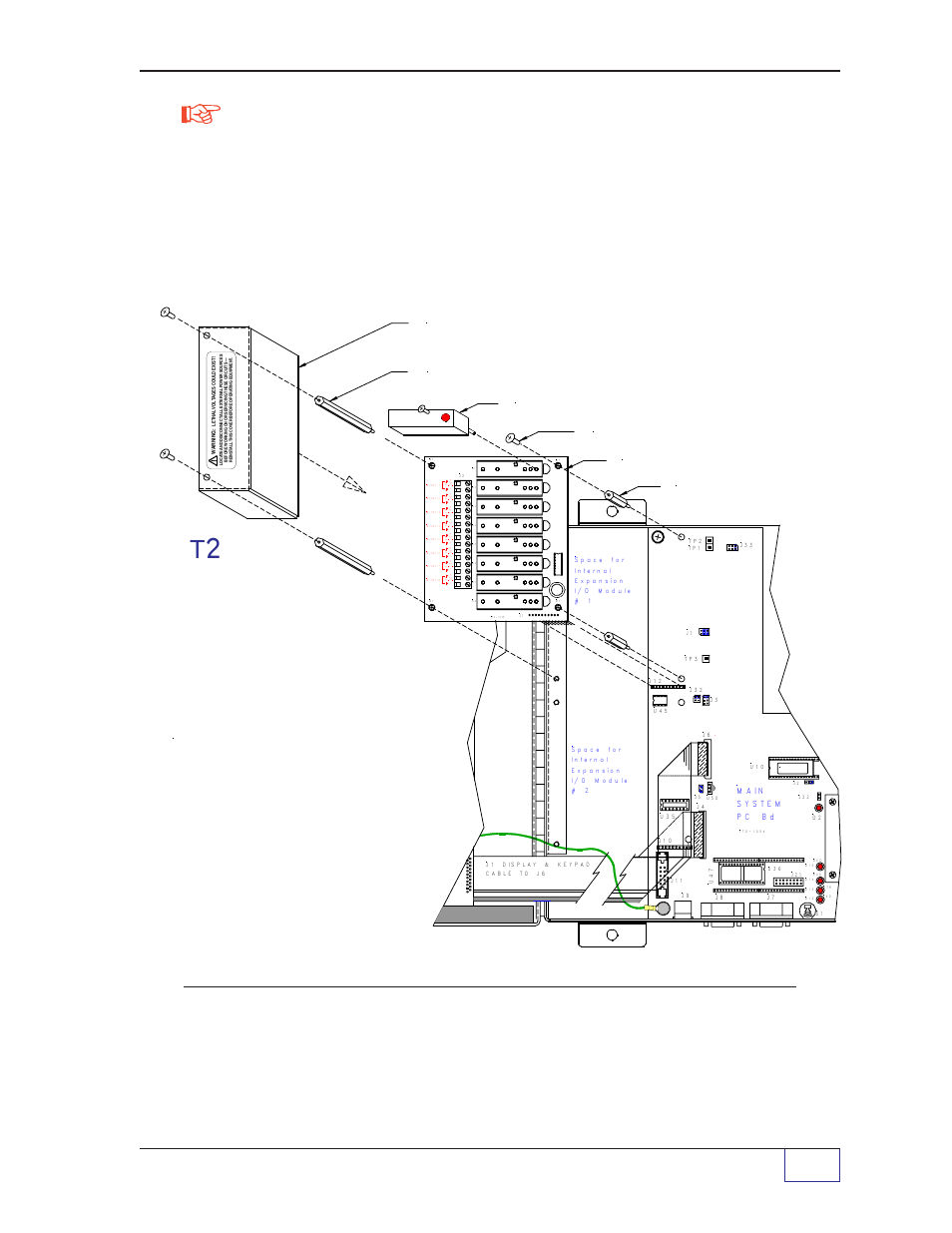 T2 ), System wiring page 7 - 27, I/o module (input module shown) | Franklin Fueling Systems Tank Sentinel (TS-1001, 2001, 504, 508 & 750) Installation User Manual | Page 70 / 98