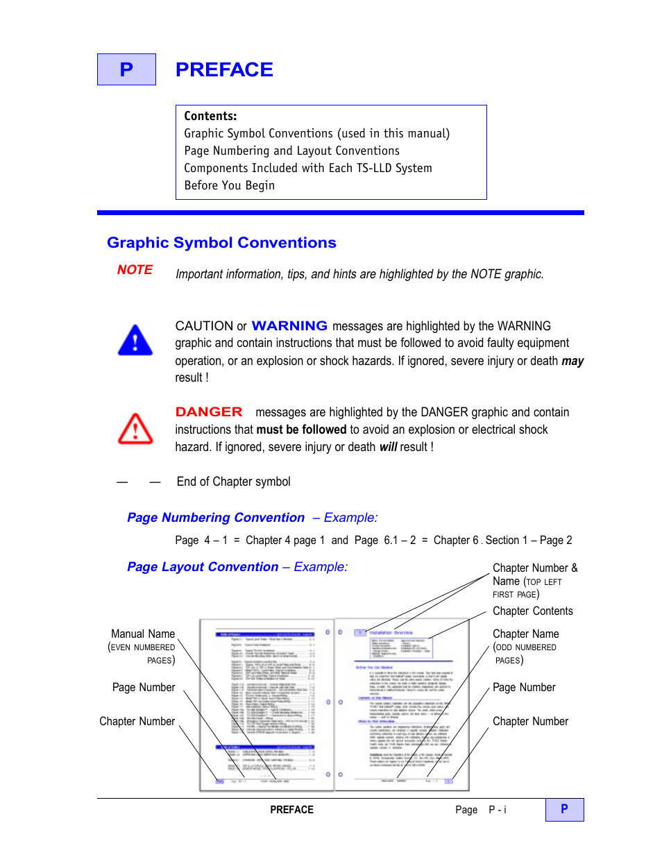 Ppreface, Graphic symbol conventions | Franklin Fueling Systems TS-LLD Installation Manual User Manual | Page 9 / 86