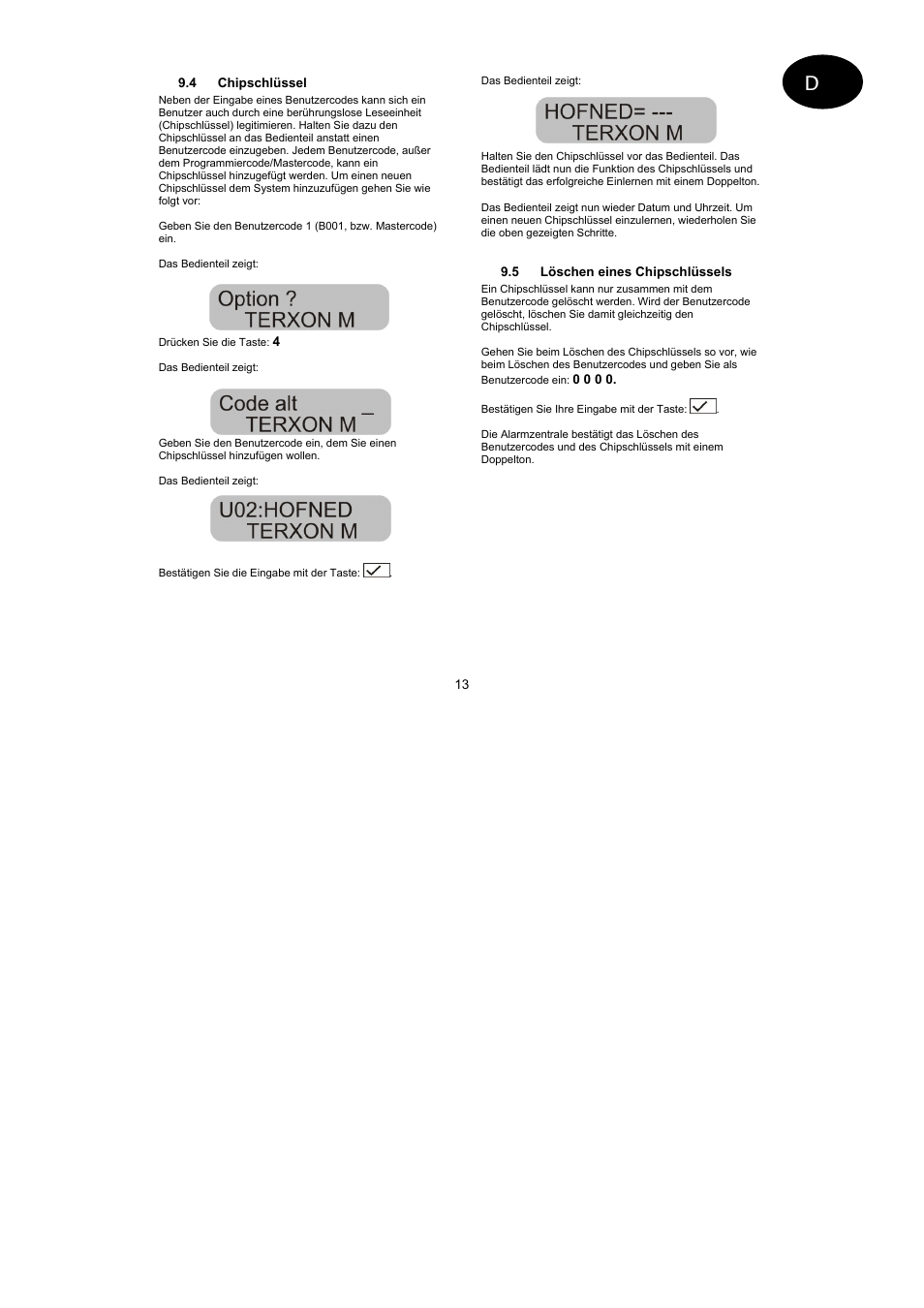 ABUS AZ4299 Terxon SX Base Kit with sounder Operating instructions User Manual | Page 13 / 74