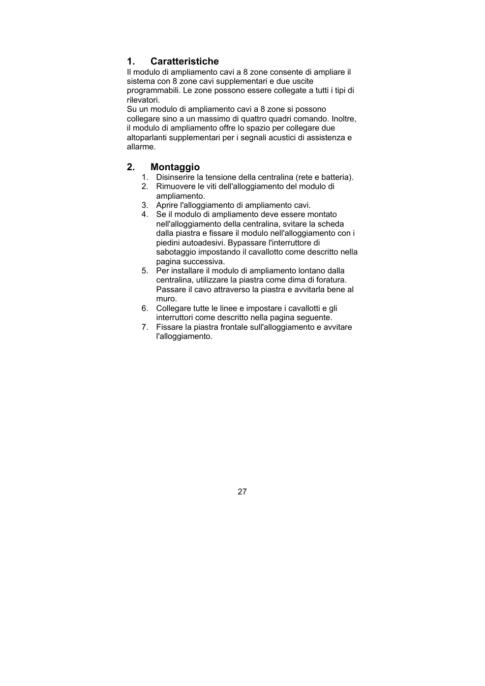 ABUS AZ4230 Terxon LX 8-zone Wired Extension User Manual | Page 27 / 32