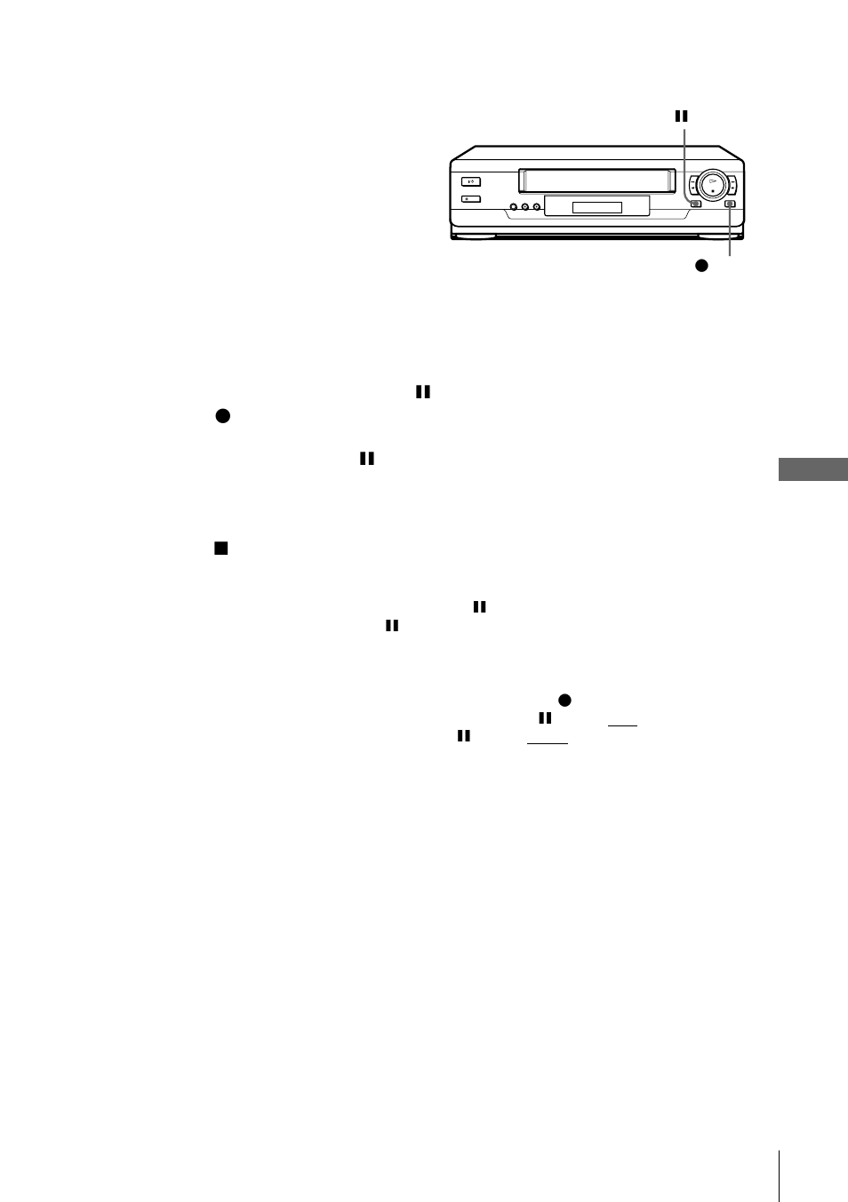 Operation (when recording on this vcr) | Sony SLV-SE100K User Manual | Page 61 / 72