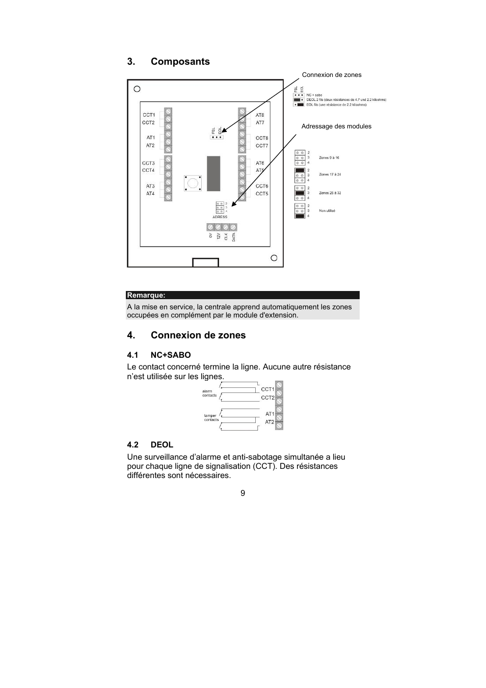 ABUS AZ4130 Terxon MX 8-zone Wired Extension User Manual | Page 9 / 20