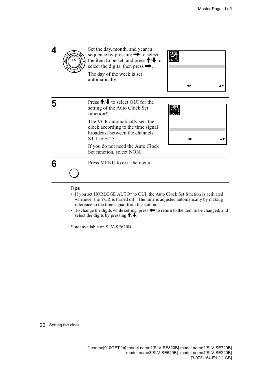 Sony SLV-SE220B User Manual | Page 22 / 80