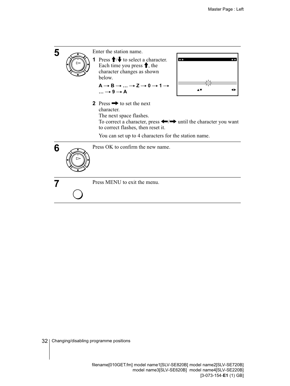 Sony SLV-SE220B User Manual | Page 32 / 80
