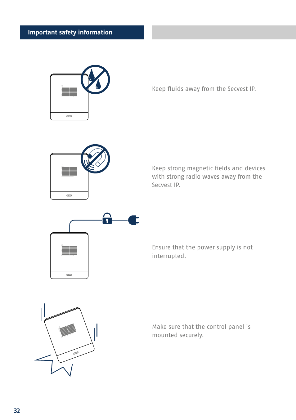 ABUS FUAA10021 Secvest IP Basic Set Quick operating instructions User Manual | Page 34 / 124