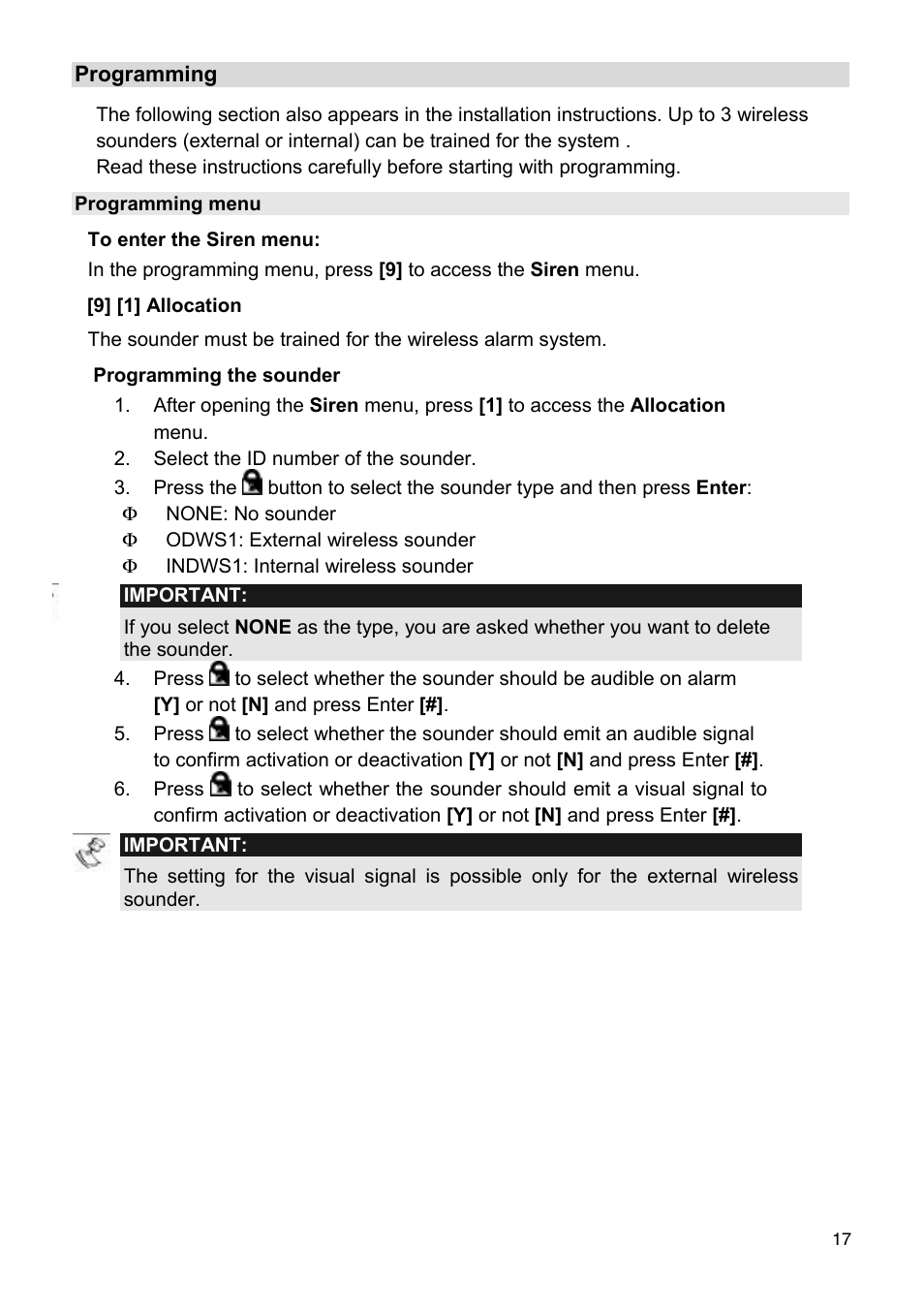 ABUS FU9080 Privest Wireless Outdoor Siren User Manual | Page 17 / 56