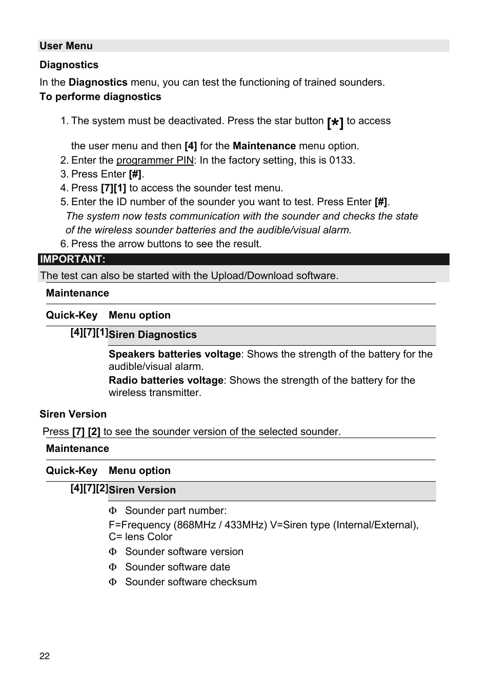 ABUS FU9080 Privest Wireless Outdoor Siren User Manual | Page 22 / 56