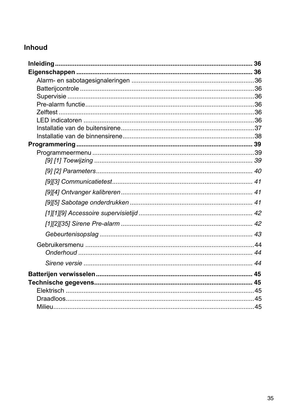 ABUS FU9080 Privest Wireless Outdoor Siren User Manual | Page 35 / 56