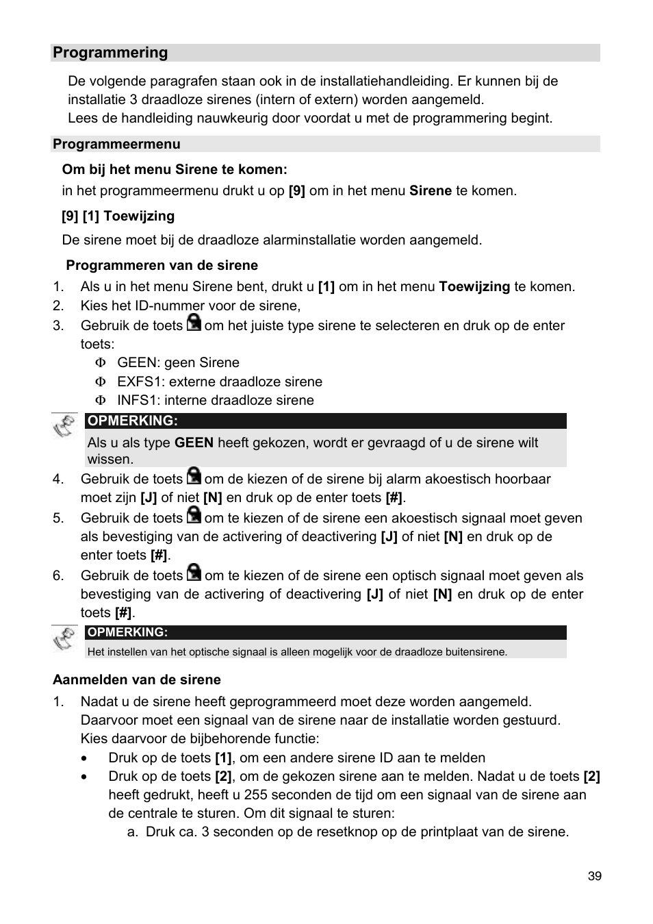 ABUS FU9080 Privest Wireless Outdoor Siren User Manual | Page 39 / 56