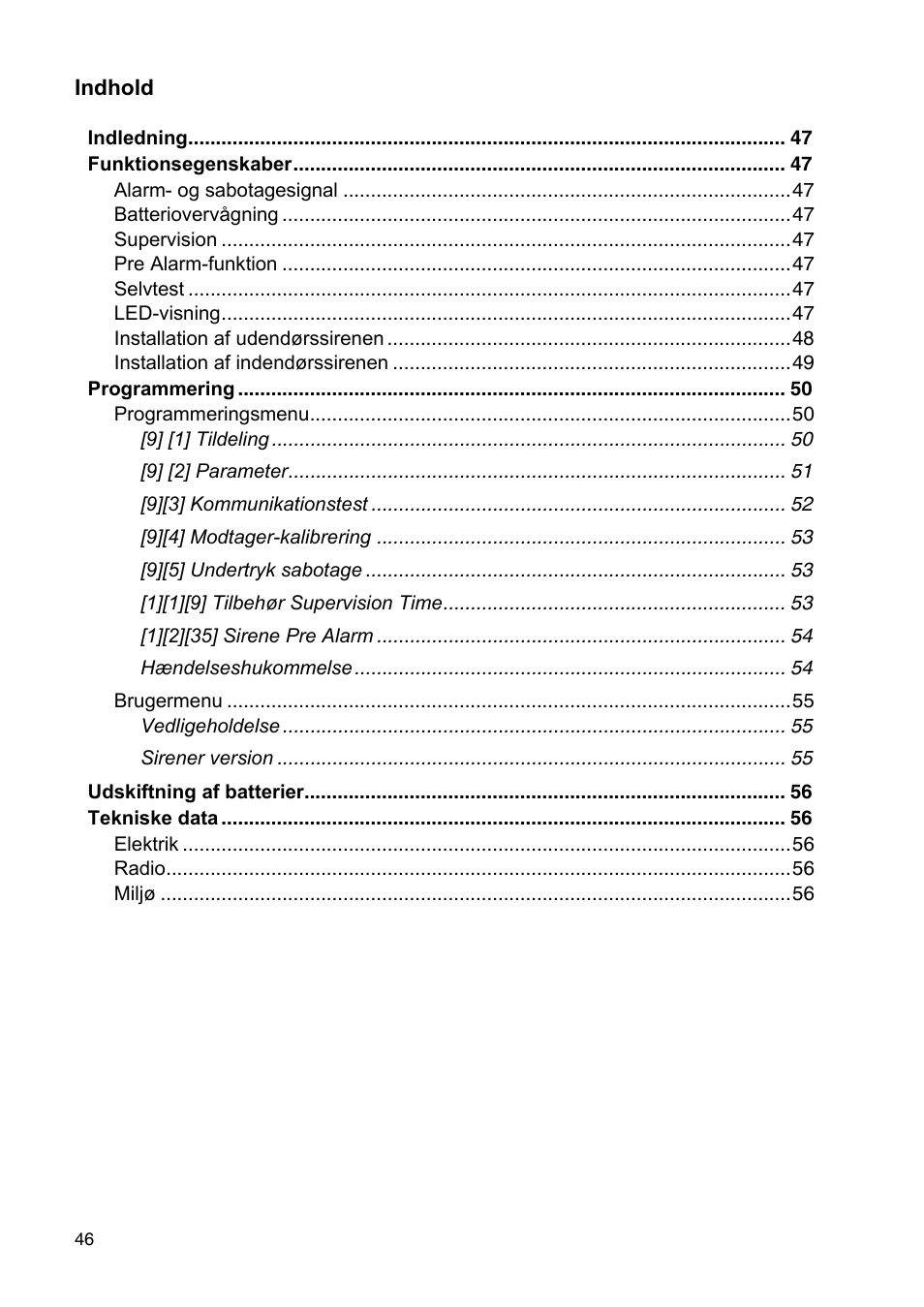 ABUS FU9080 Privest Wireless Outdoor Siren User Manual | Page 46 / 56