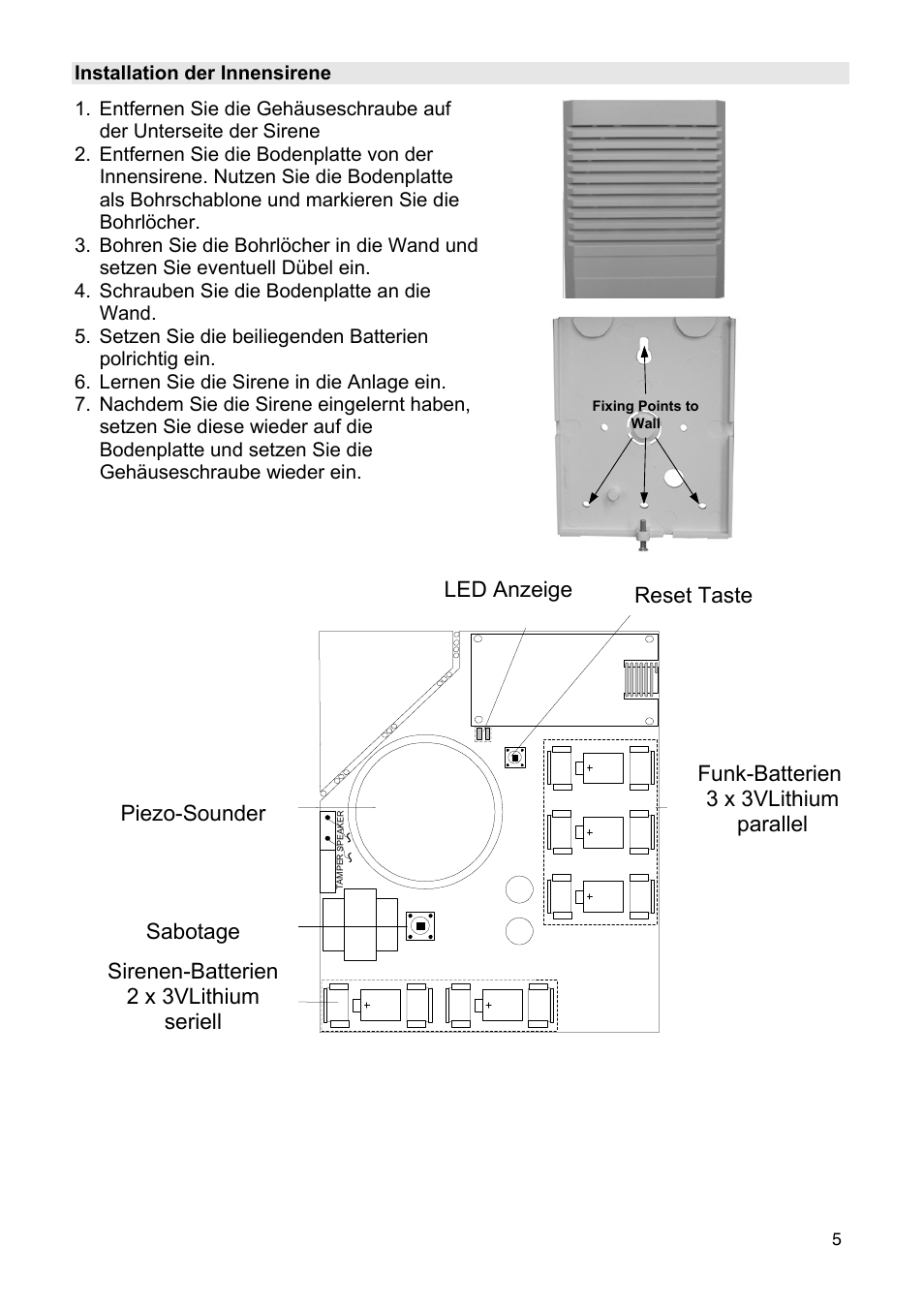 ABUS FU9080 Privest Wireless Outdoor Siren User Manual | Page 5 / 56