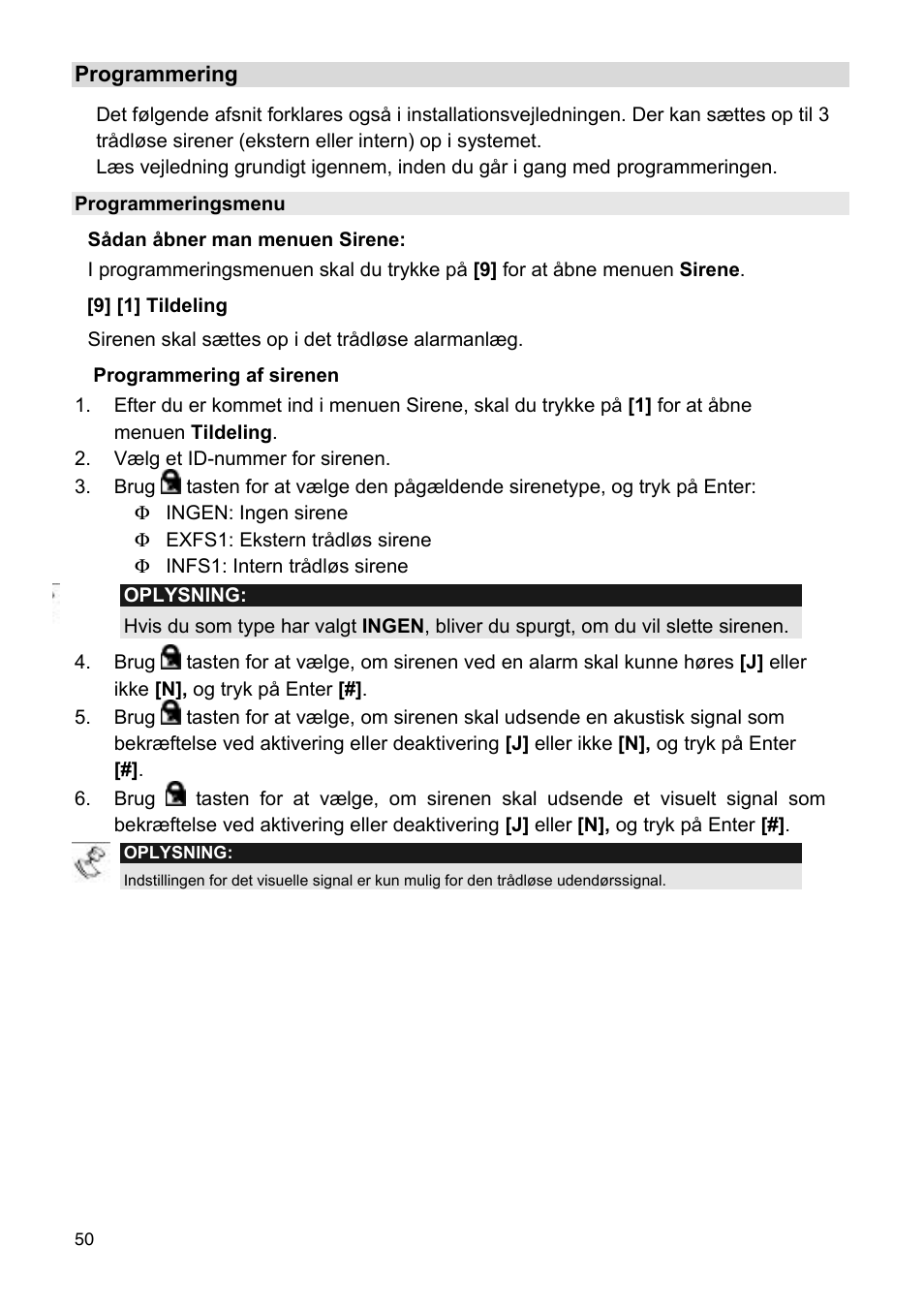 ABUS FU9080 Privest Wireless Outdoor Siren User Manual | Page 50 / 56