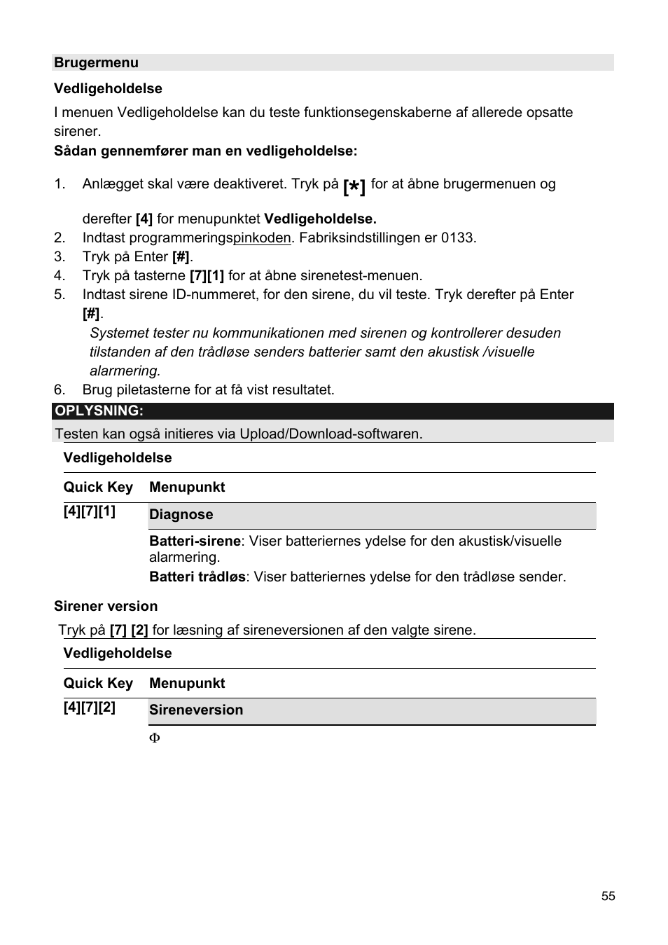 ABUS FU9080 Privest Wireless Outdoor Siren User Manual | Page 55 / 56