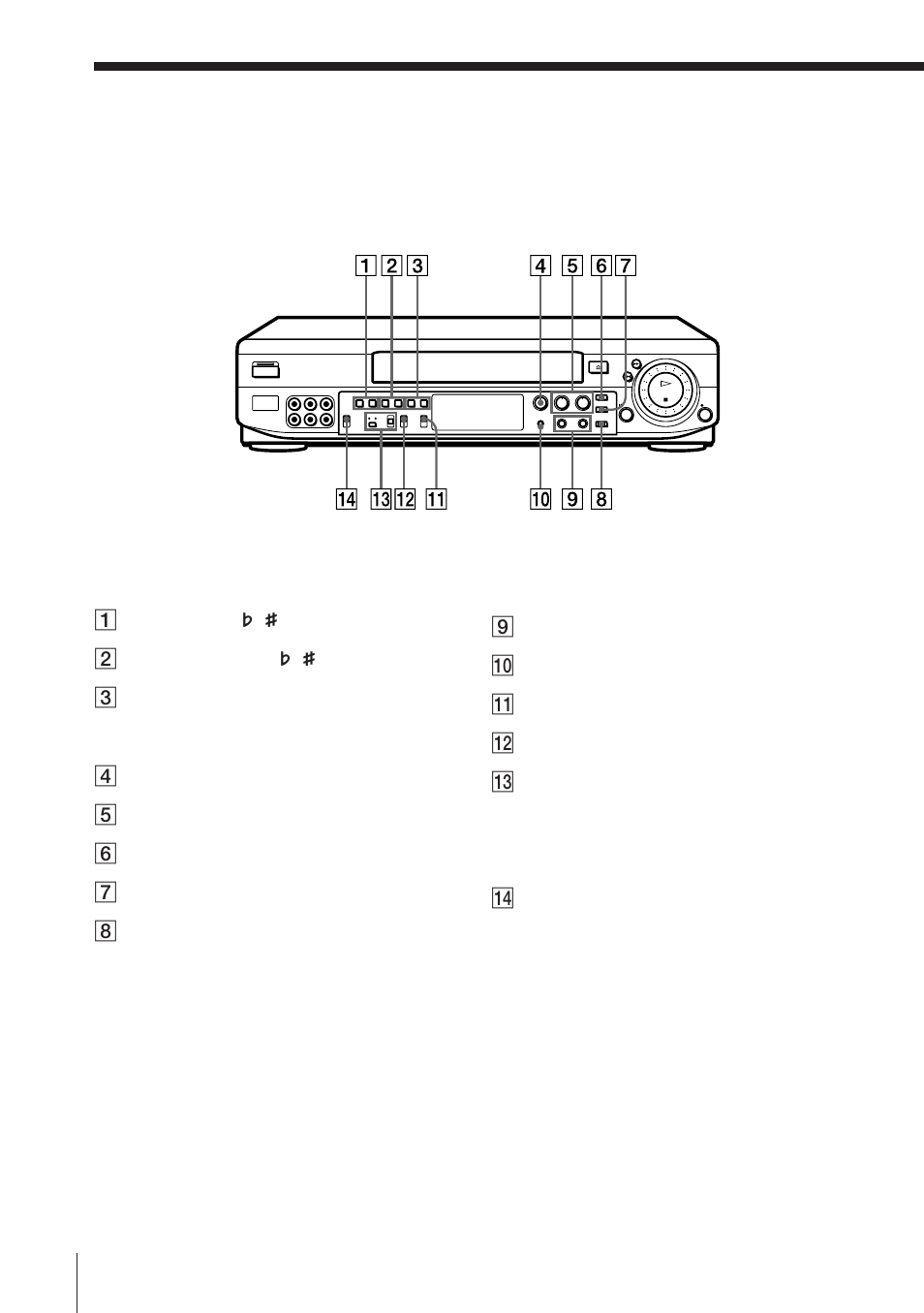 Front panel (continued) | Sony SLV-KH7ME User Manual | Page 44 / 48
