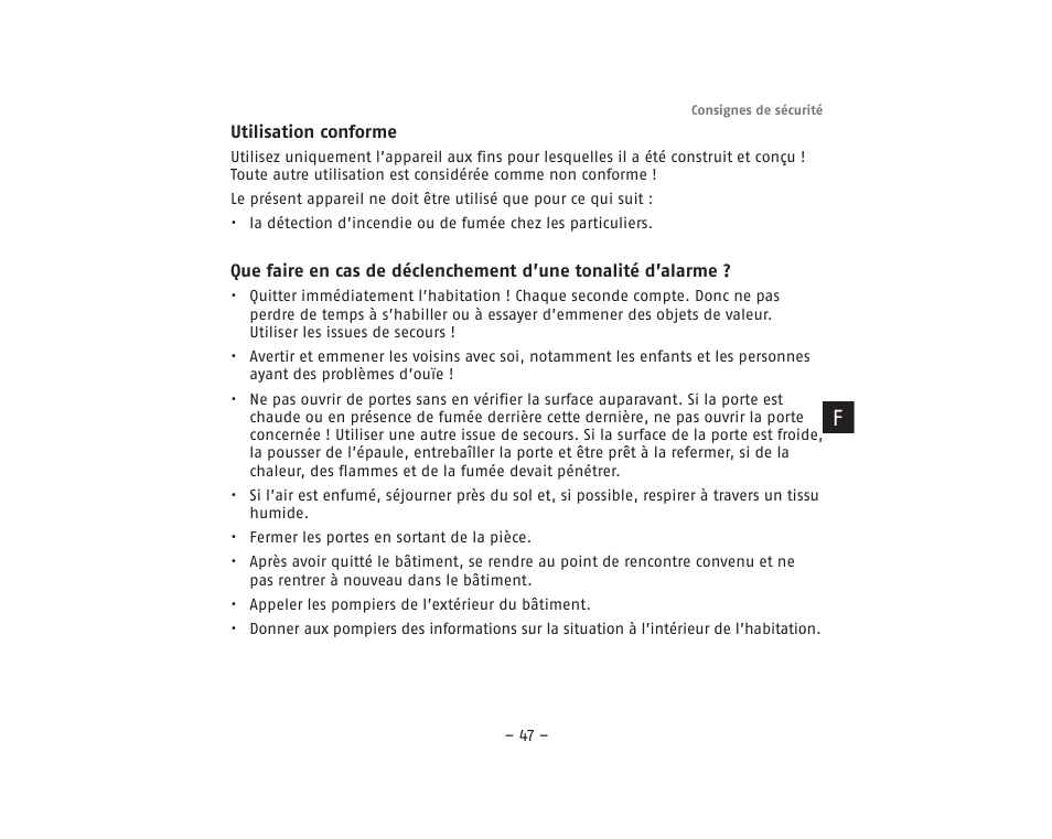 ABUS RM40Li VdS Smoke Detector User Manual | Page 47 / 120