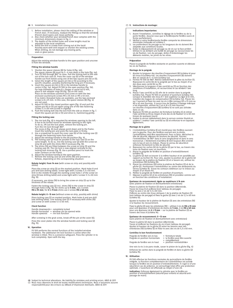 ABUS FO 500 W AL0089 User Manual | Page 5 / 6