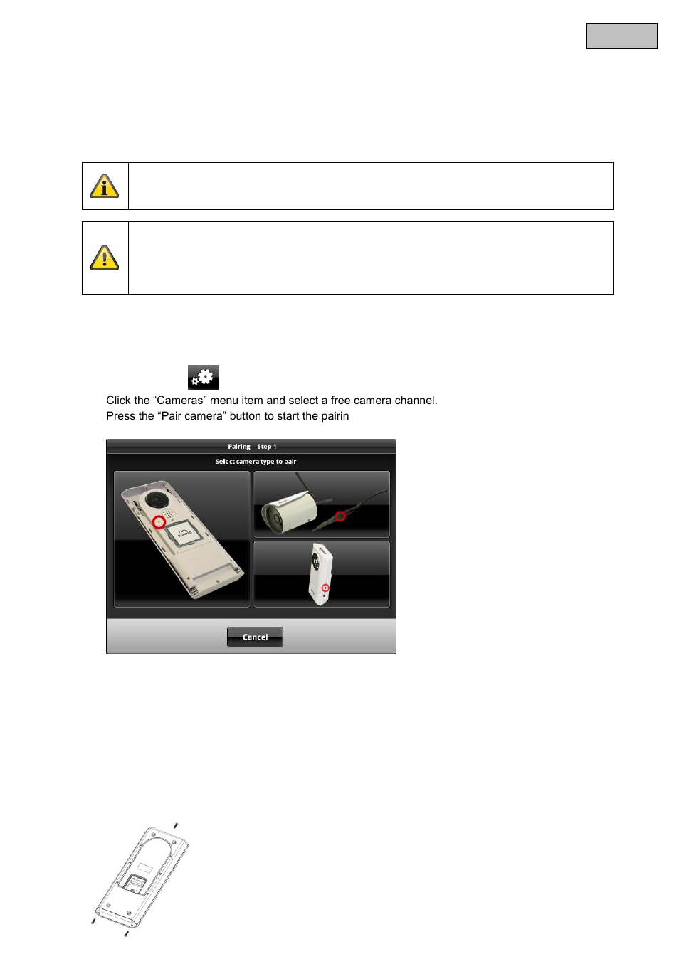 English 5. pairing the system components | ABUS CASA30500 Operating instructions User Manual | Page 15 / 46