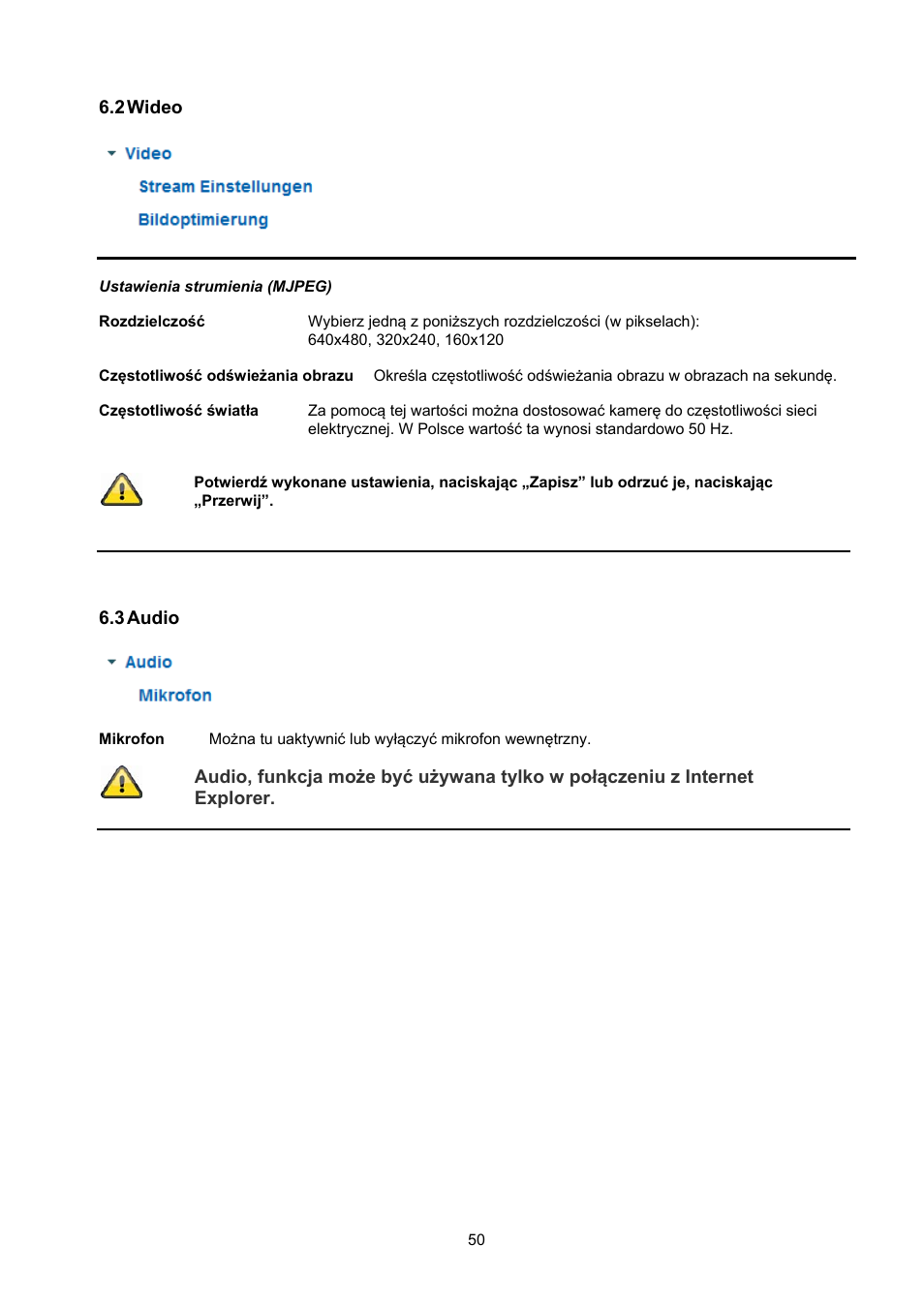 ABUS TVIP10055B User Manual | Page 50 / 125