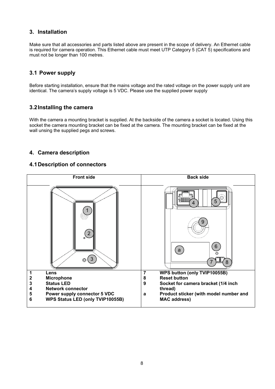 ABUS TVIP10055B User Manual | Page 8 / 125