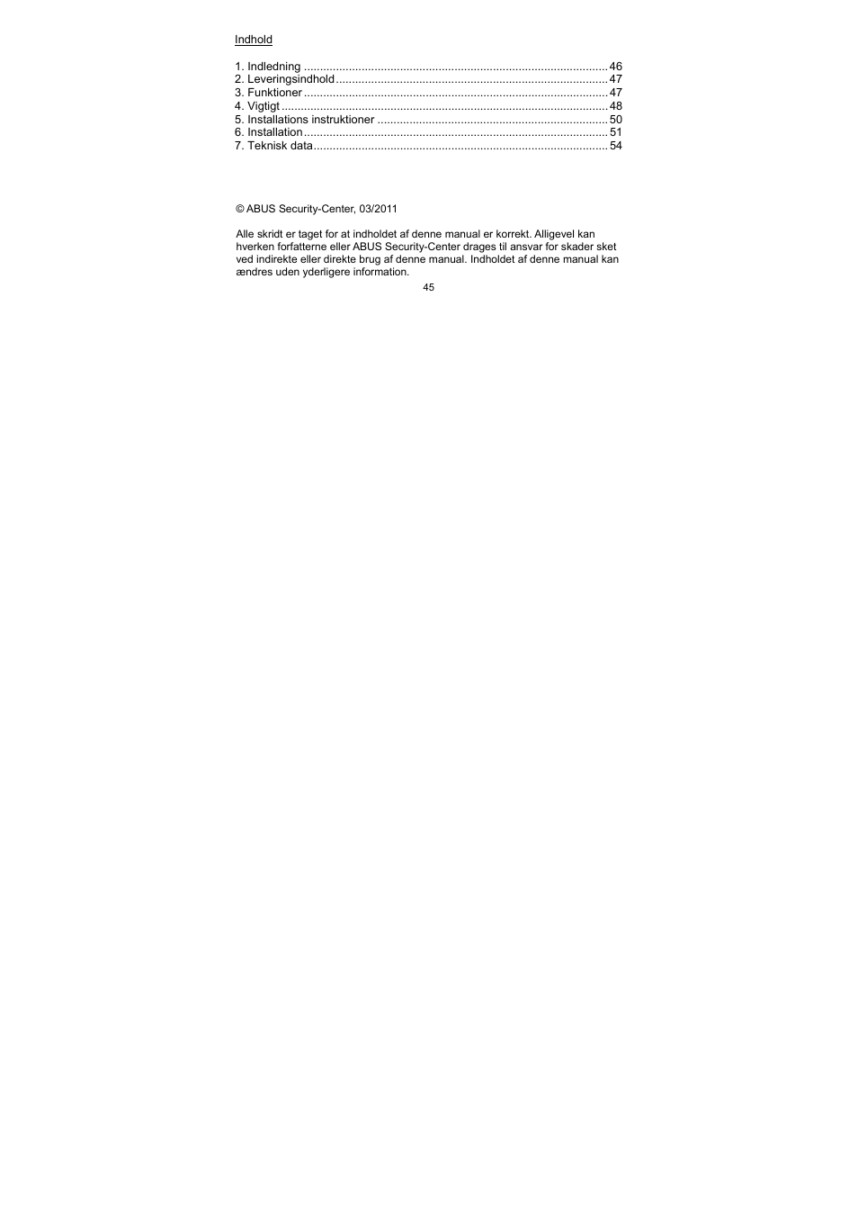 ABUS TV7512 User Manual | Page 45 / 54