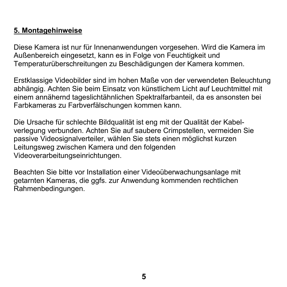ABUS TV7150 User Manual | Page 5 / 28