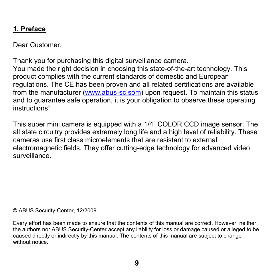 ABUS TV7150 User Manual | Page 9 / 28