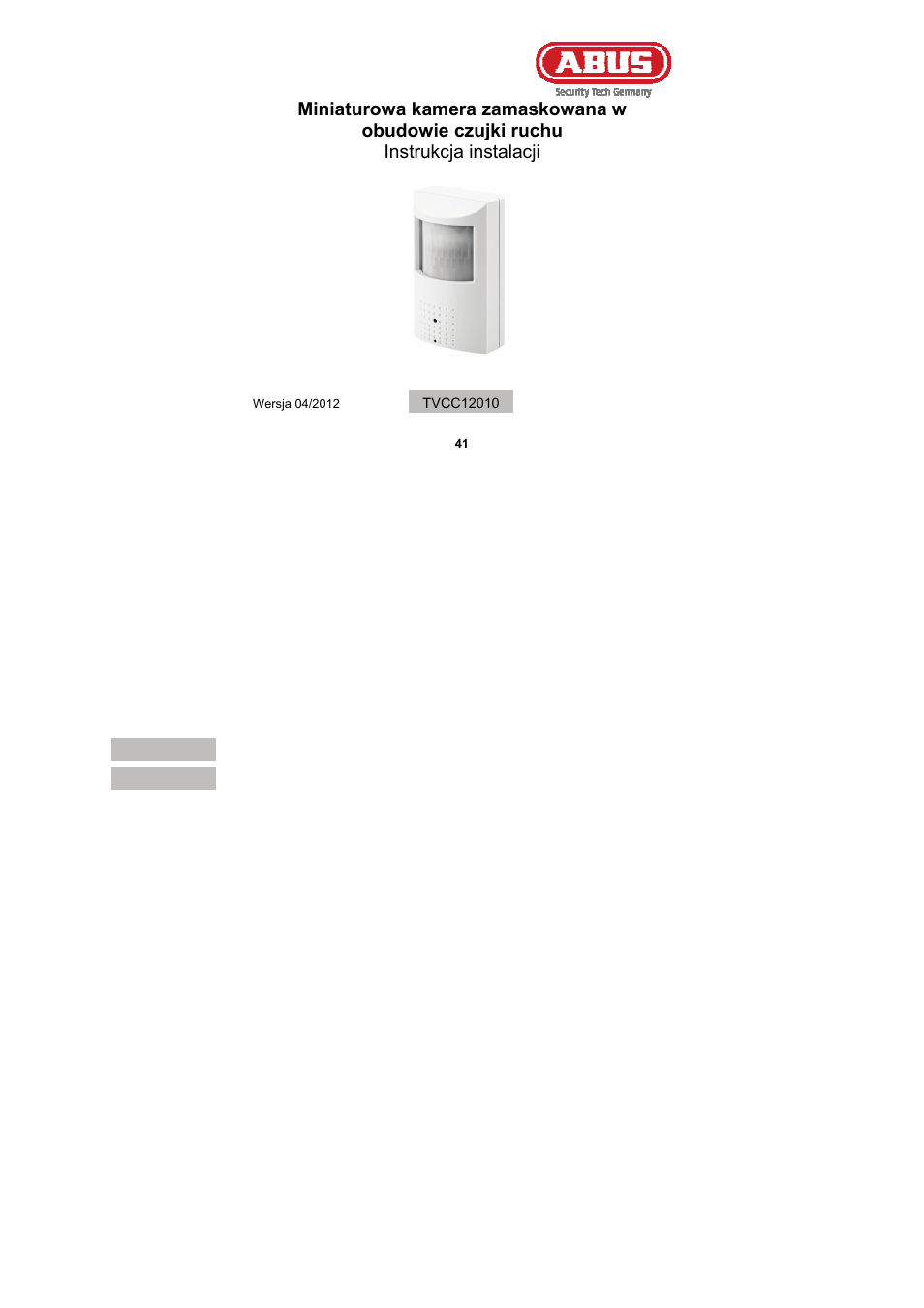 ABUS TVCC12010 User Manual | Page 41 / 48