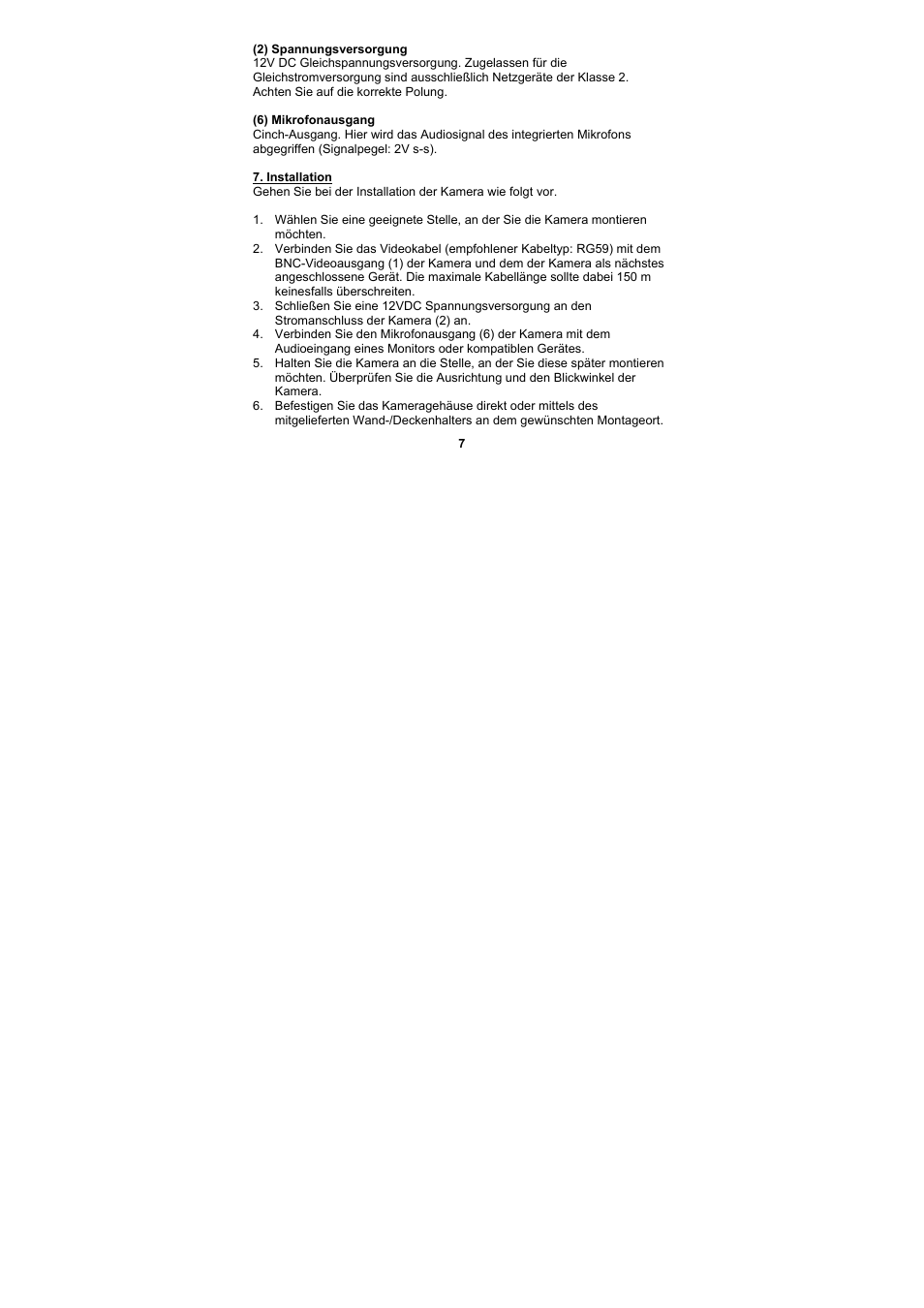 ABUS TVCC12010 User Manual | Page 7 / 48