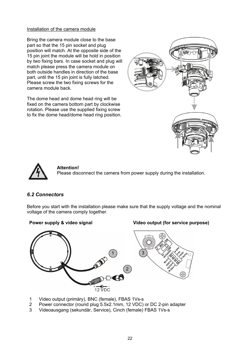 ABUS TVCC35510 User Manual | Page 22 / 63