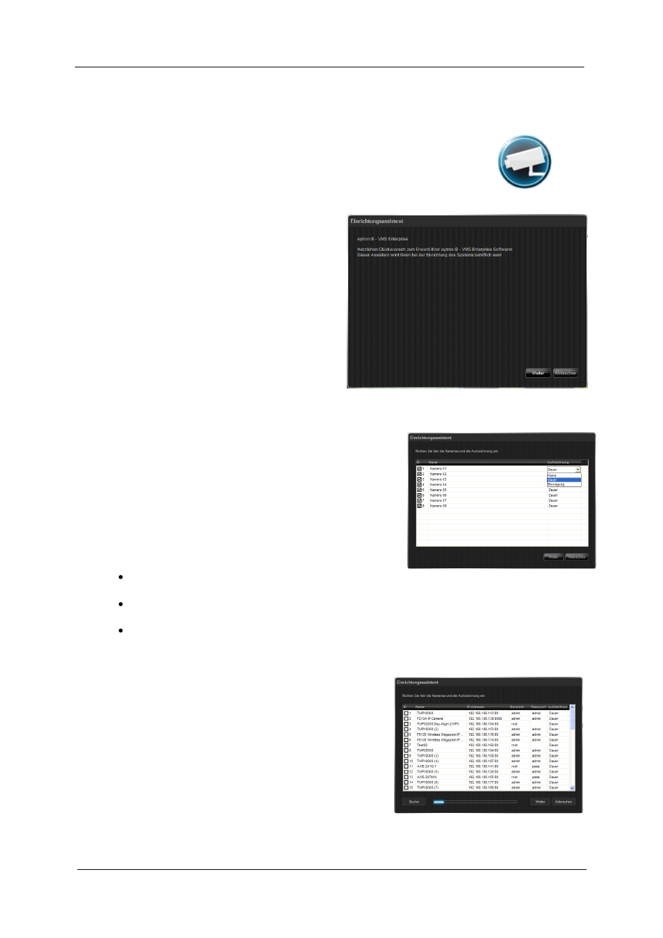 Starting the software, The setup wizard | ABUS TV3220 User Manual | Page 10 / 171