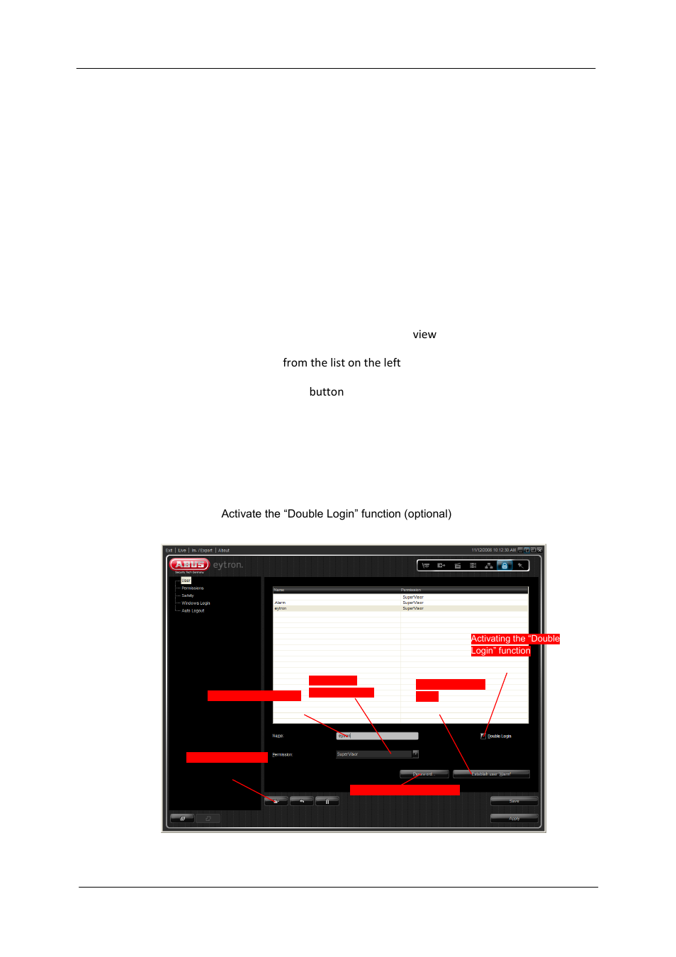 Creating a new user | ABUS TV3220 User Manual | Page 115 / 171